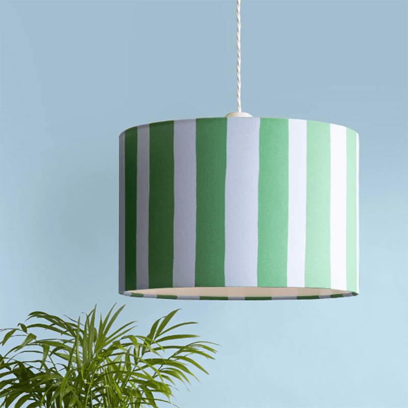Stripe Drum Shade