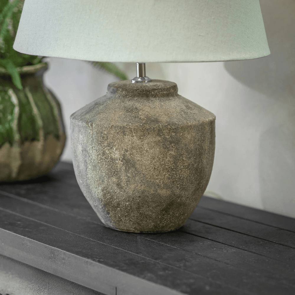 Penwick Plinth Table Lamp, Brown