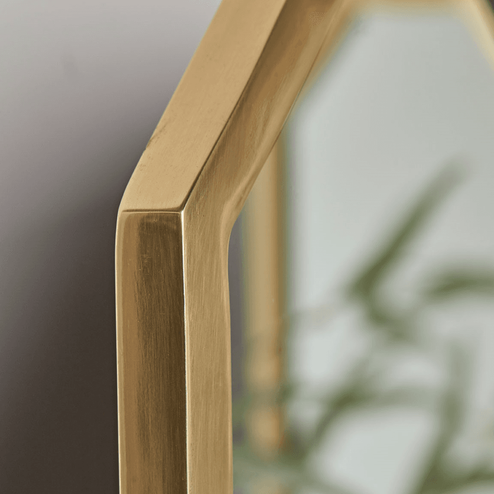 Folding Dressing Table Mirror, Brass