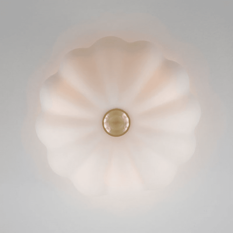 Flower Flush Ceiling Light, Opal