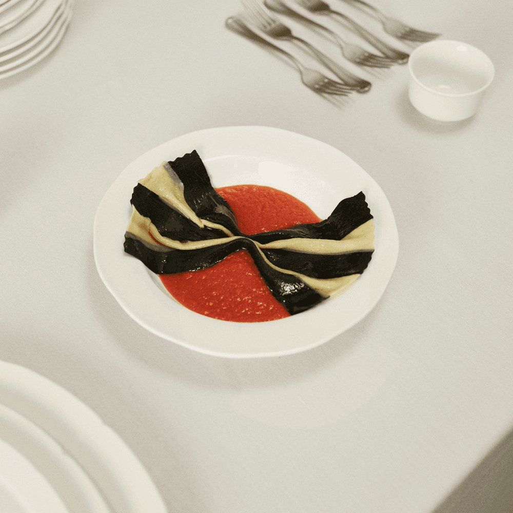 Silhouette by Sergio Herman Set of 4 Pasta Plates, White