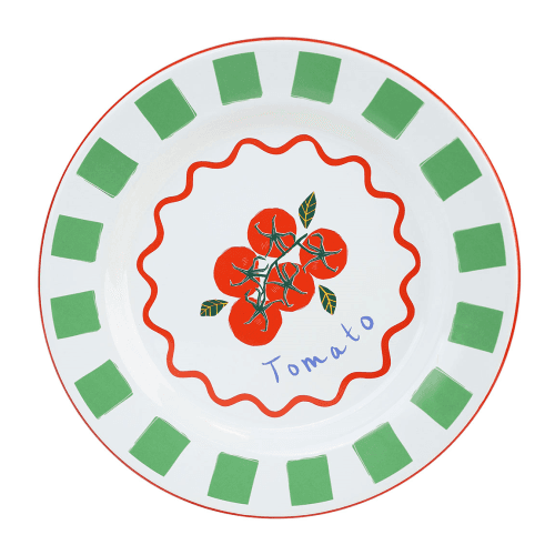 Image showing the Bon appetit Enamel Plate, Tomato product.
