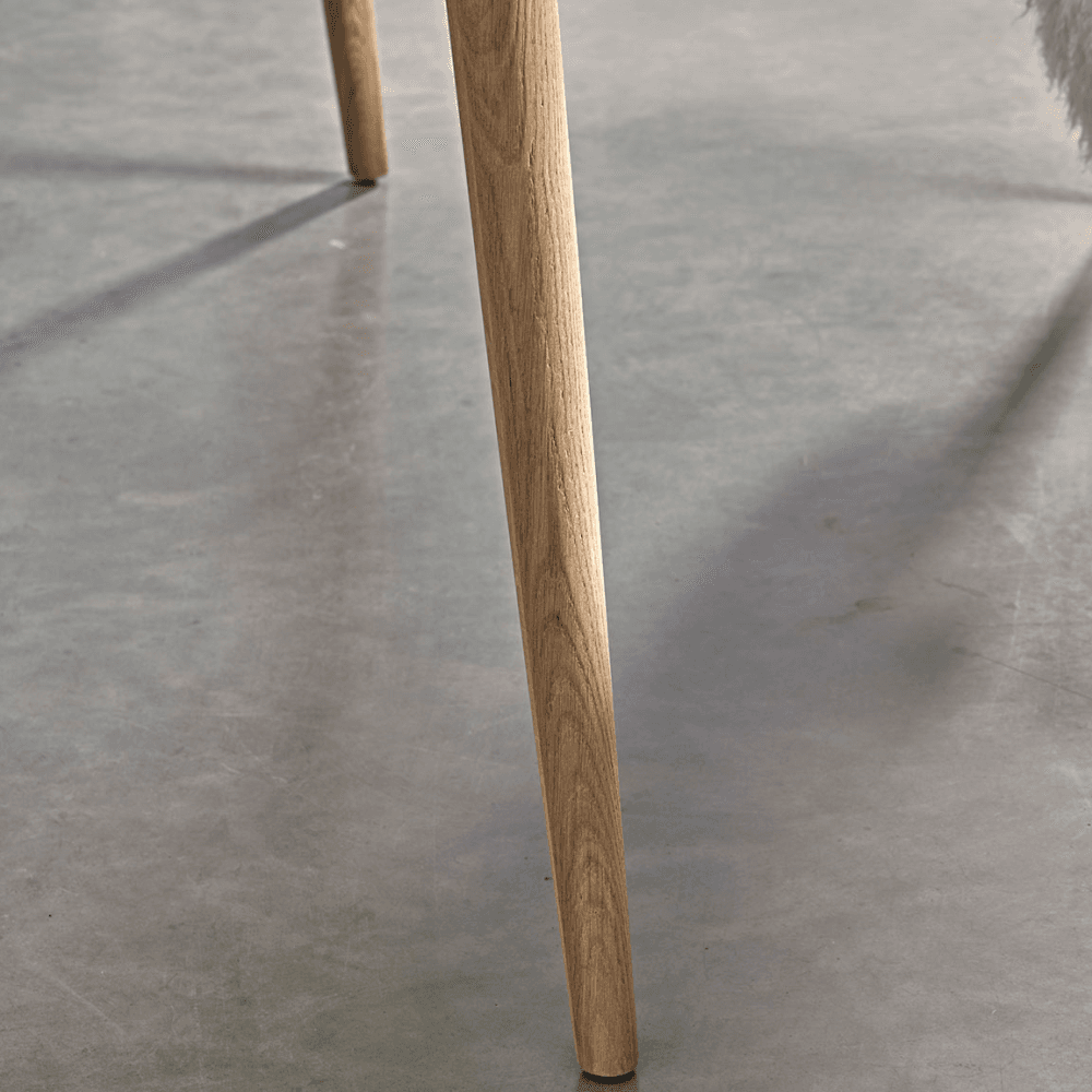 Chevron Oak Bench, Natural
