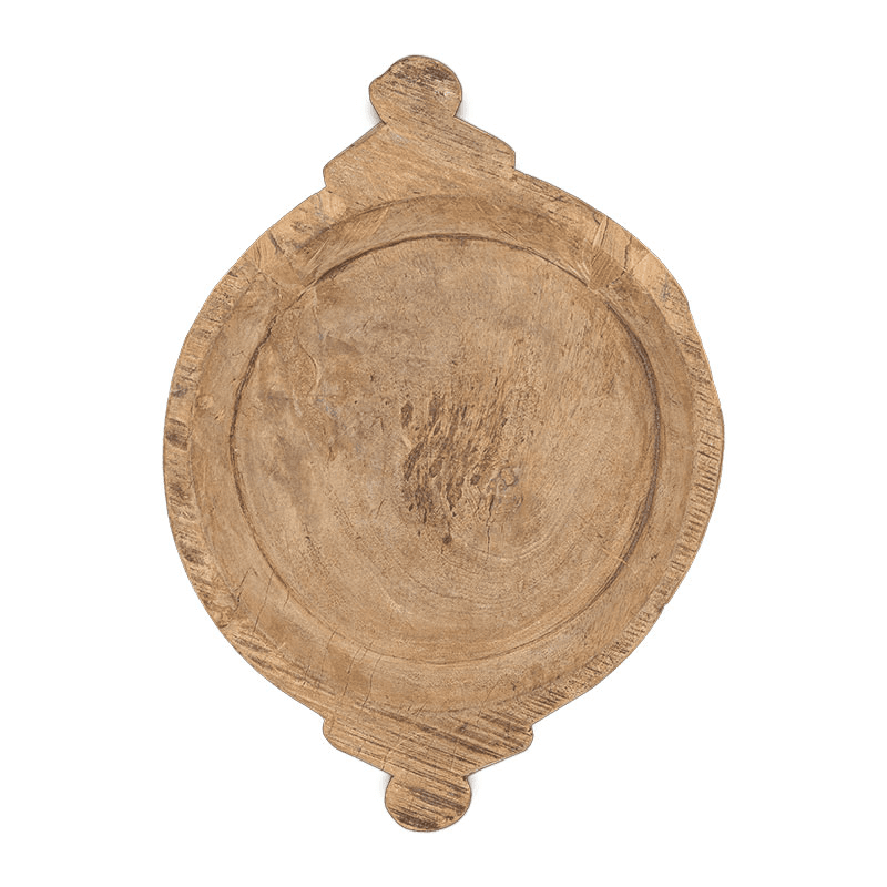 Karua Reclaimed Wood Traditional Bowl, Natural