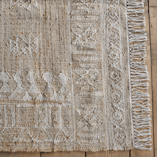 Image showing the Aqil Jute & Cotton Rug, Natural product.