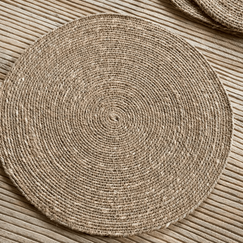 Keso Set of 4 Woven Placemats, Brown