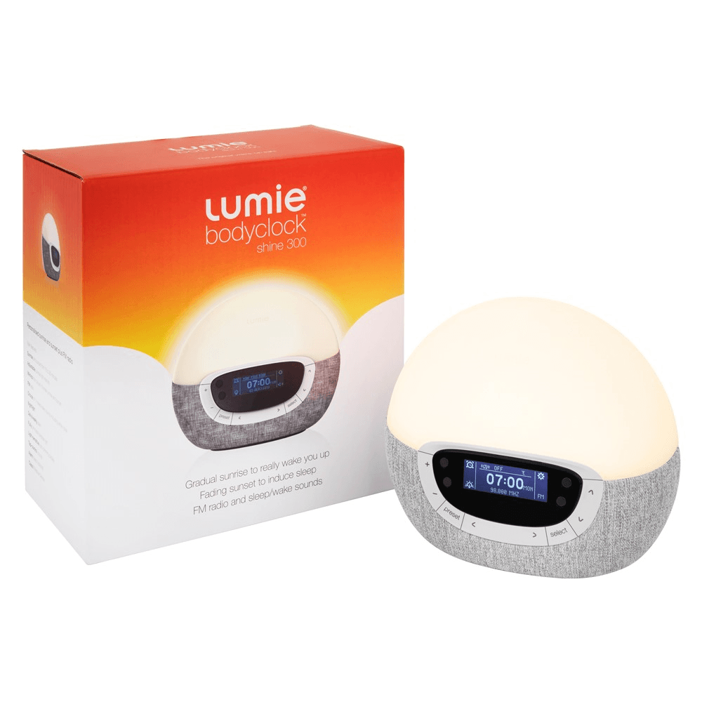 Bodyclock Shine 300 Alarm Clock, Silver/Grey