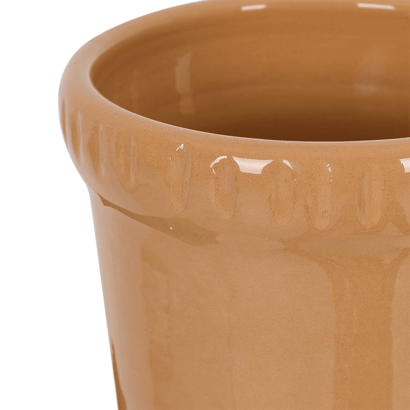 Flora Ceramic Urn Vase, Terracotta