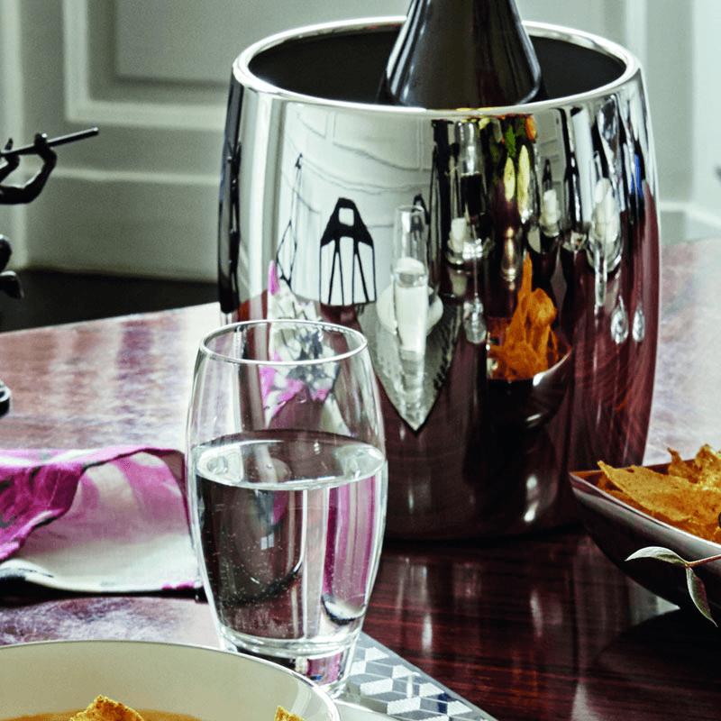 Sphera Insulated Wine Cooler, Silver Plated