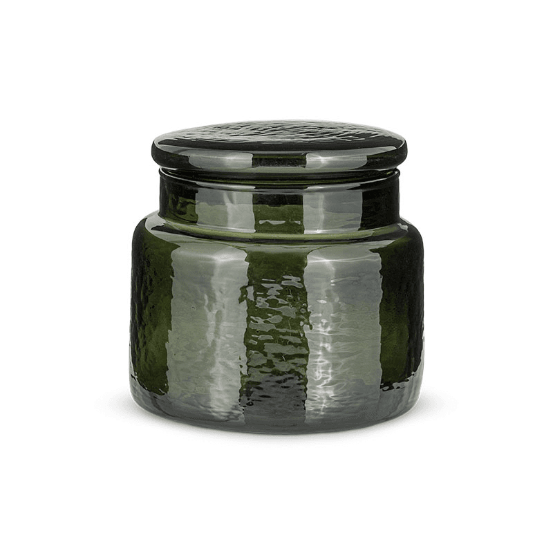 Ilcoso Recycled Hammered Glass Storage Pot