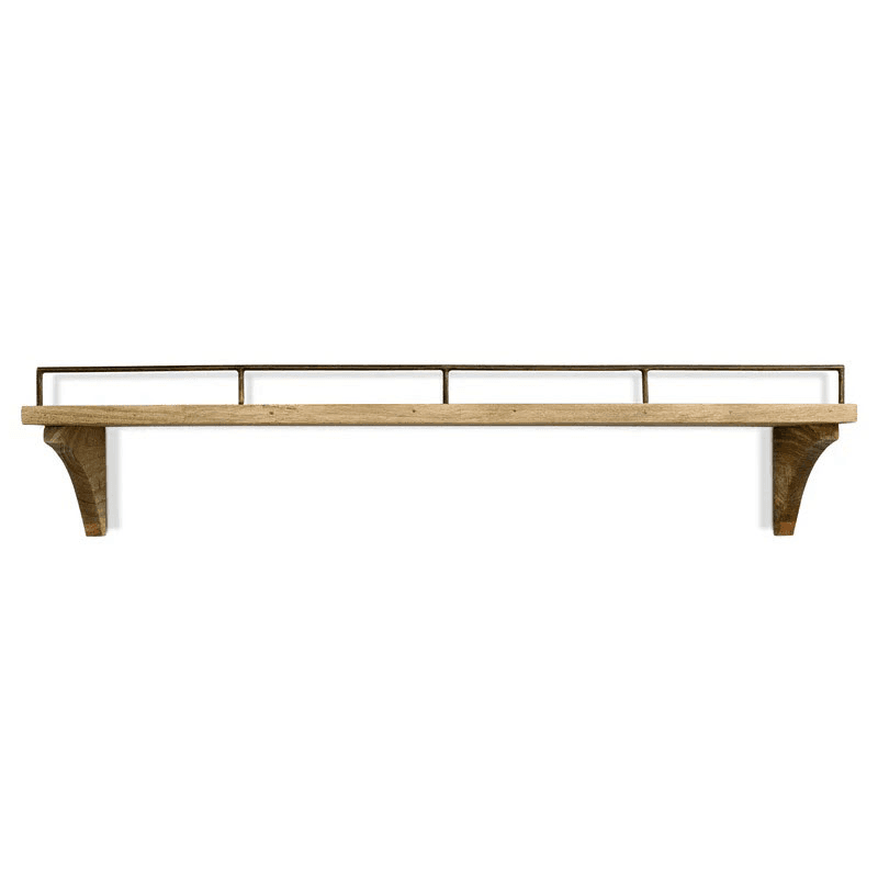 Meera Mango Wood & Iron Gallery Shelf