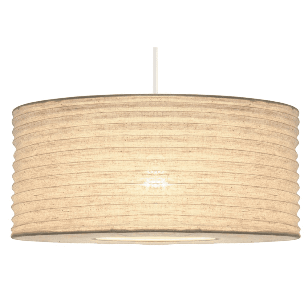 Natural Jute Pendant, White