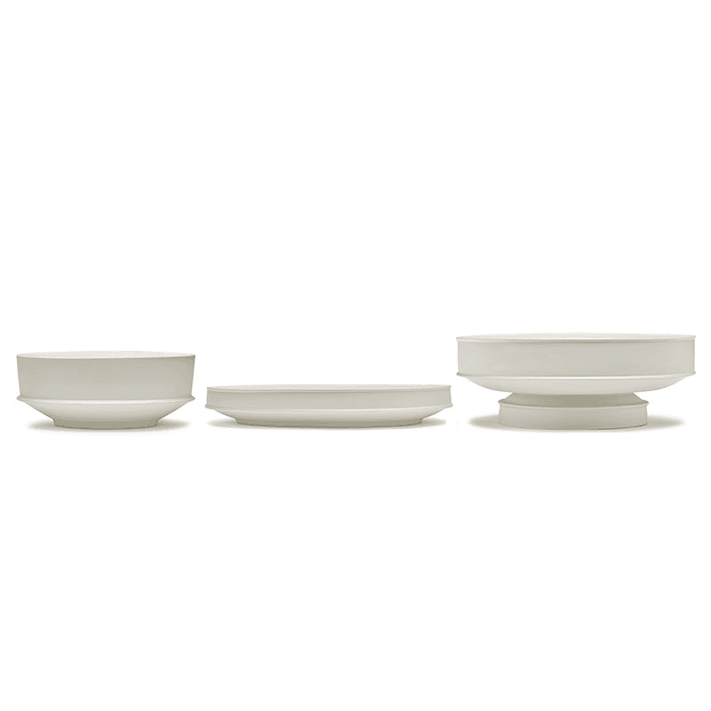 Dune Raised Bowl, Alabaster