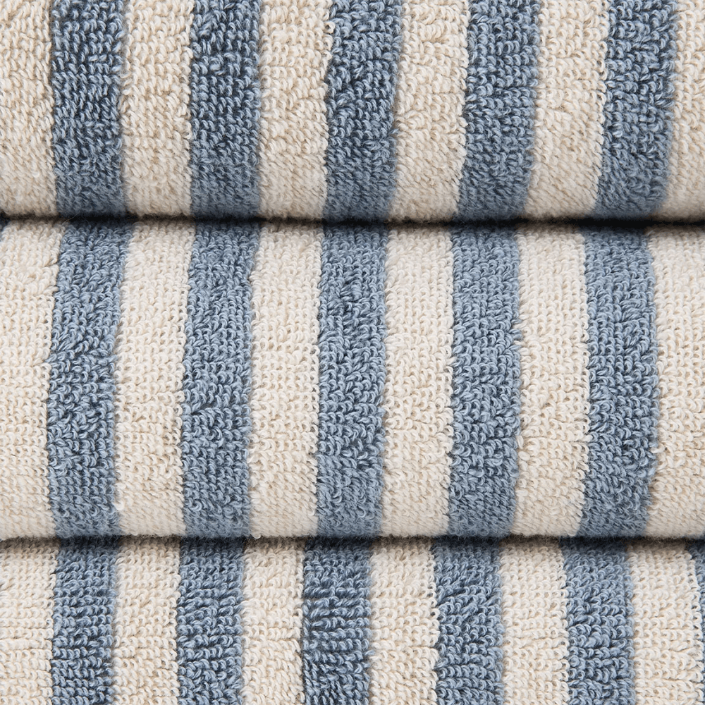 Fine Stripe Hand Towel, Pacific