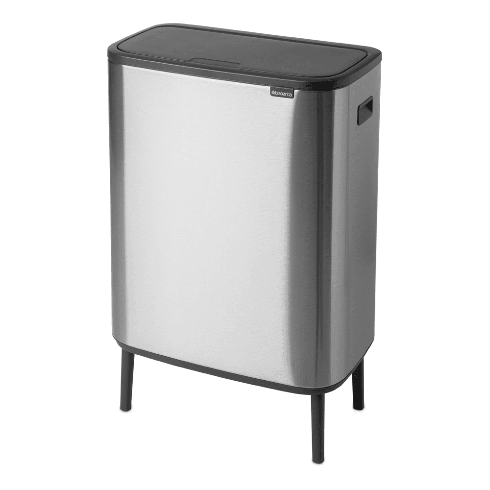 Bo Hi Touch Bin, Matt Steel Fingerprint Proof