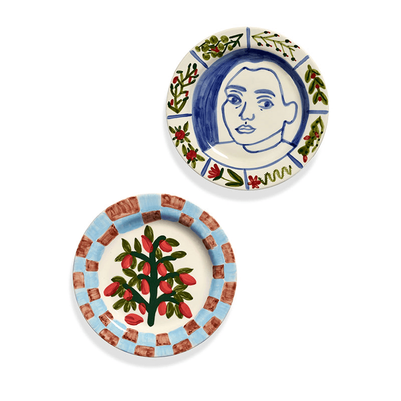 Santiago de Borja by Shurleey Set of 2 Dinner Plates, 05 Inti Munay