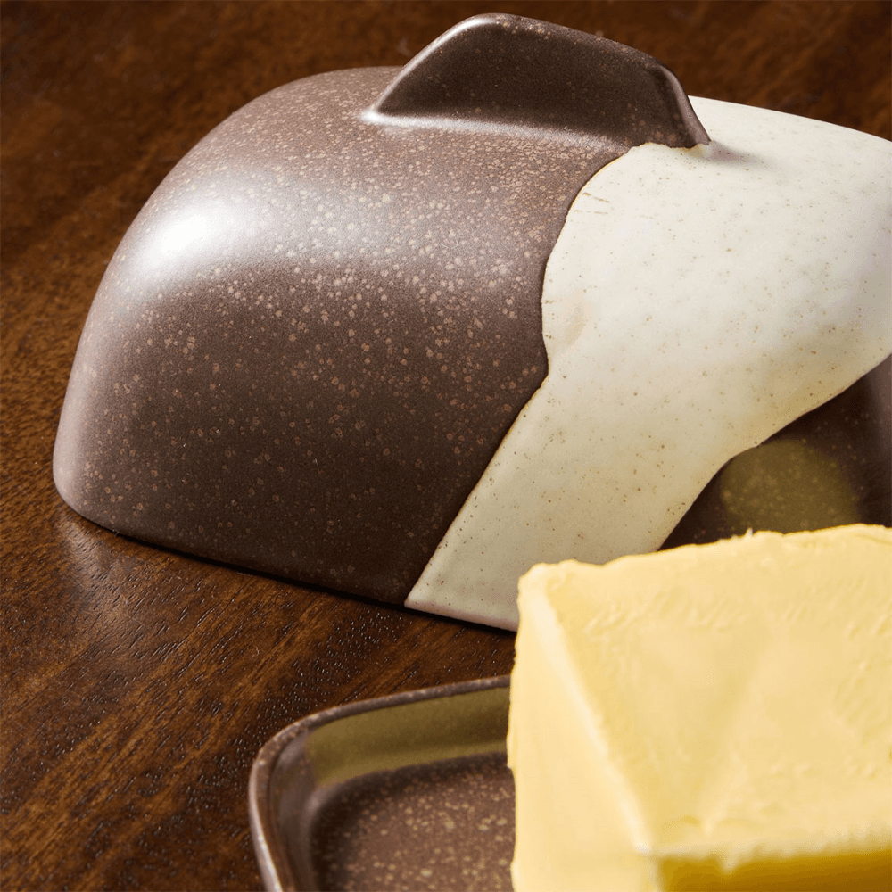 Travellers Rest Butter Dish, Brown