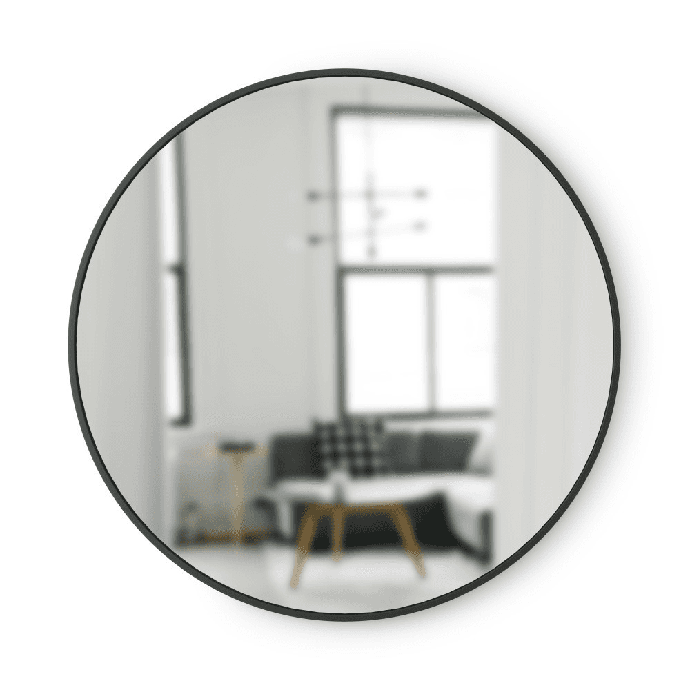 Hub Wall Mirror, Black