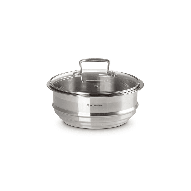Classic 3-ply Multi Steamer with Glass Lid, Stainless Steel