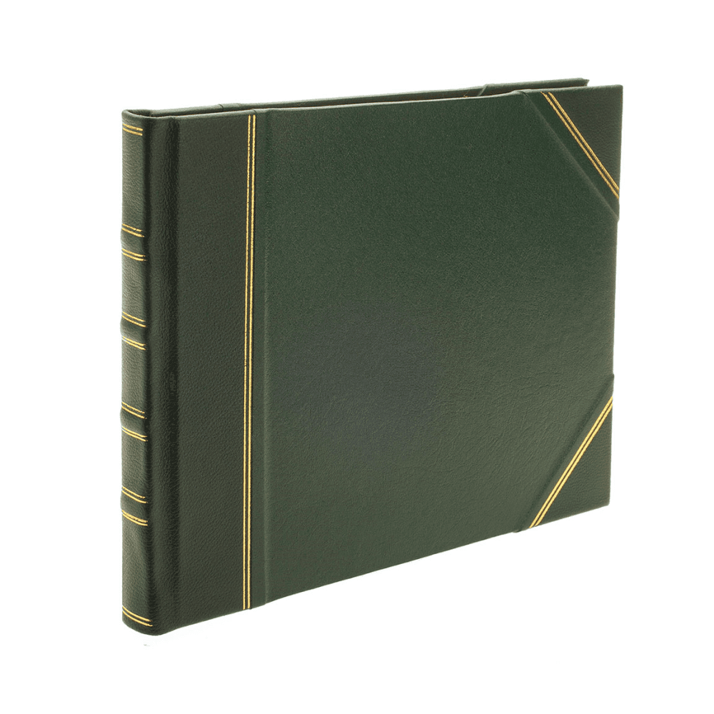 Original Landscape Lined Visitors Book, Original Green
