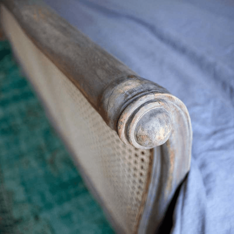 Rattan King Size Bed Frame, Natural
