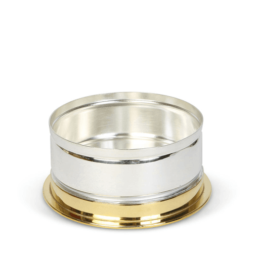 Image showing the Cartridge Bottle Coaster, Silver & Gold product.