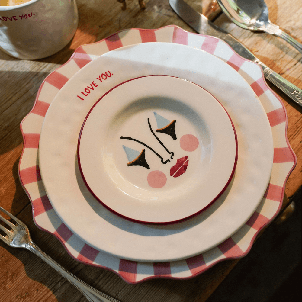 I Love You Breakfast Set, Red