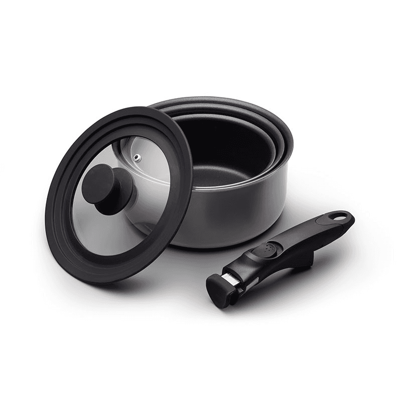 Smart Space Non-Stick Saucepan Set