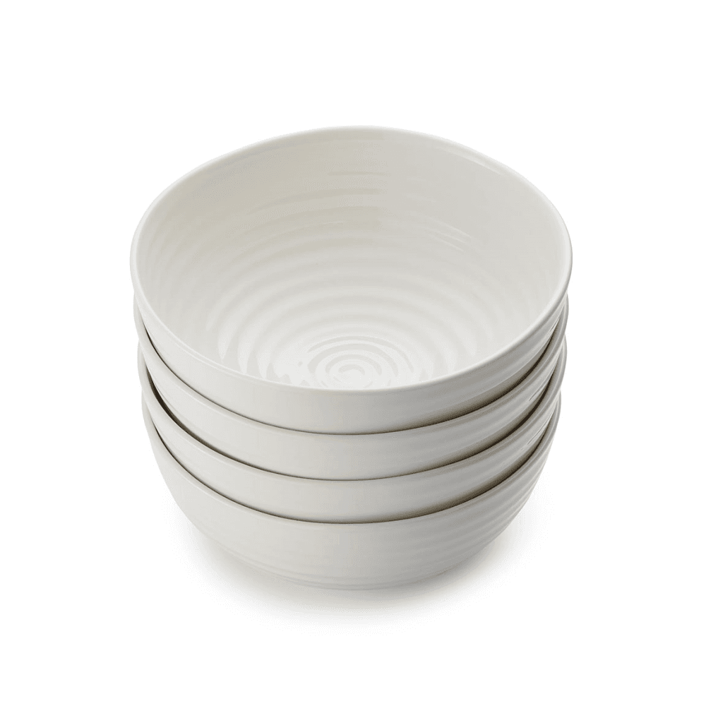Set of 4 noodle bowls, White
