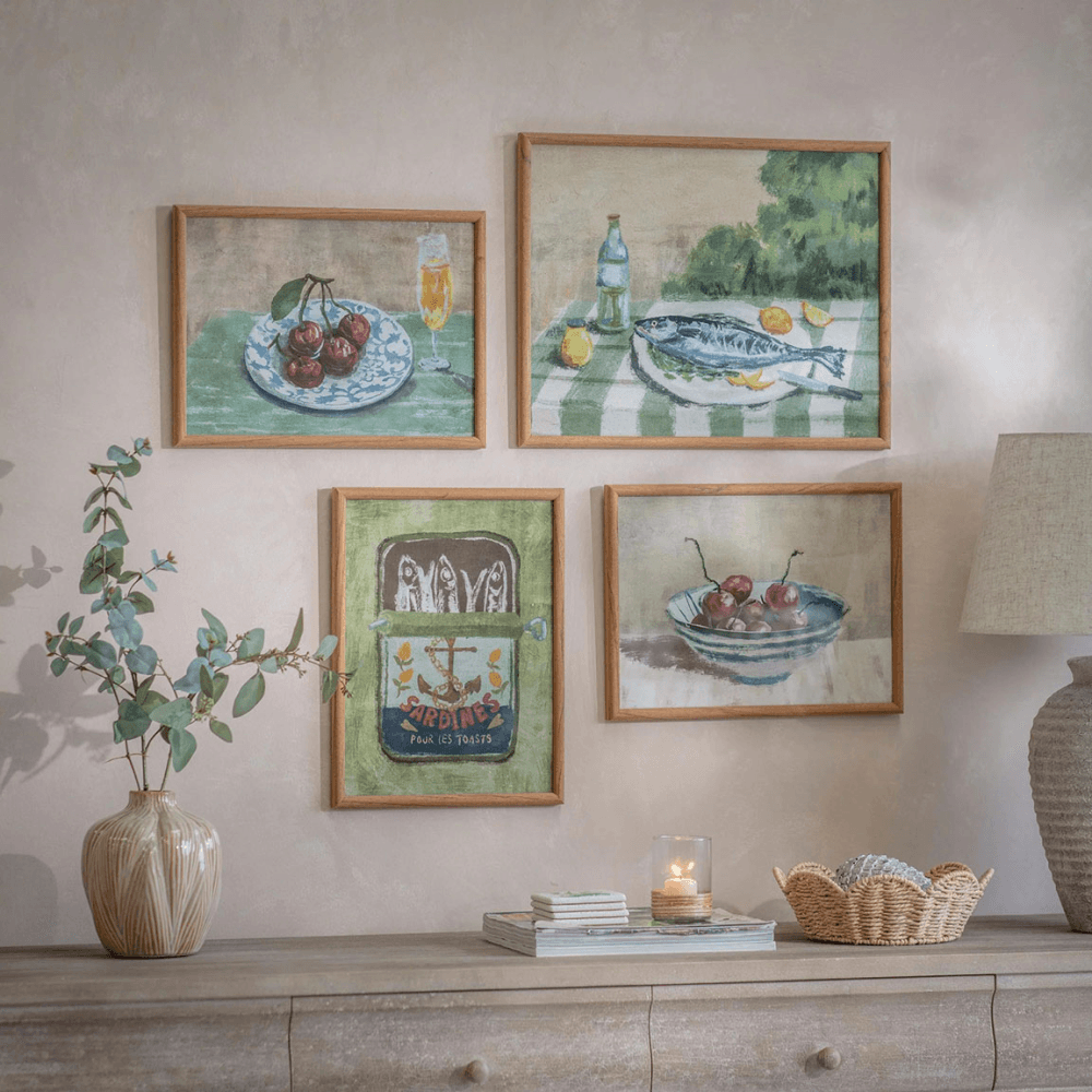 Croston Sardines Framed Print, Multi