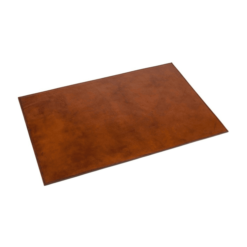 Desk Mat, Tan Leather