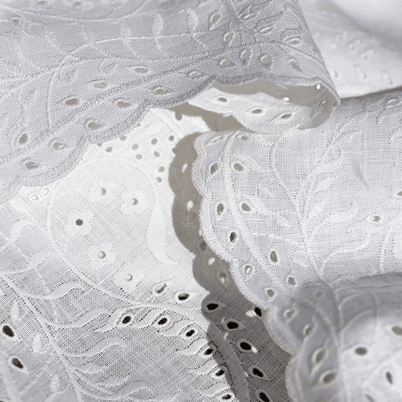 Broderie Anglaise Linen Tablecloth, White