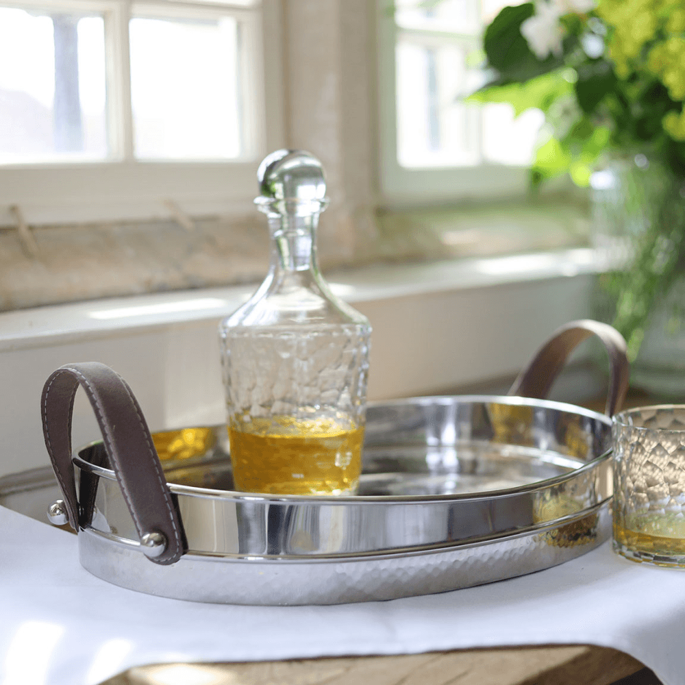 Polished Serving Tray, Stainless Steel