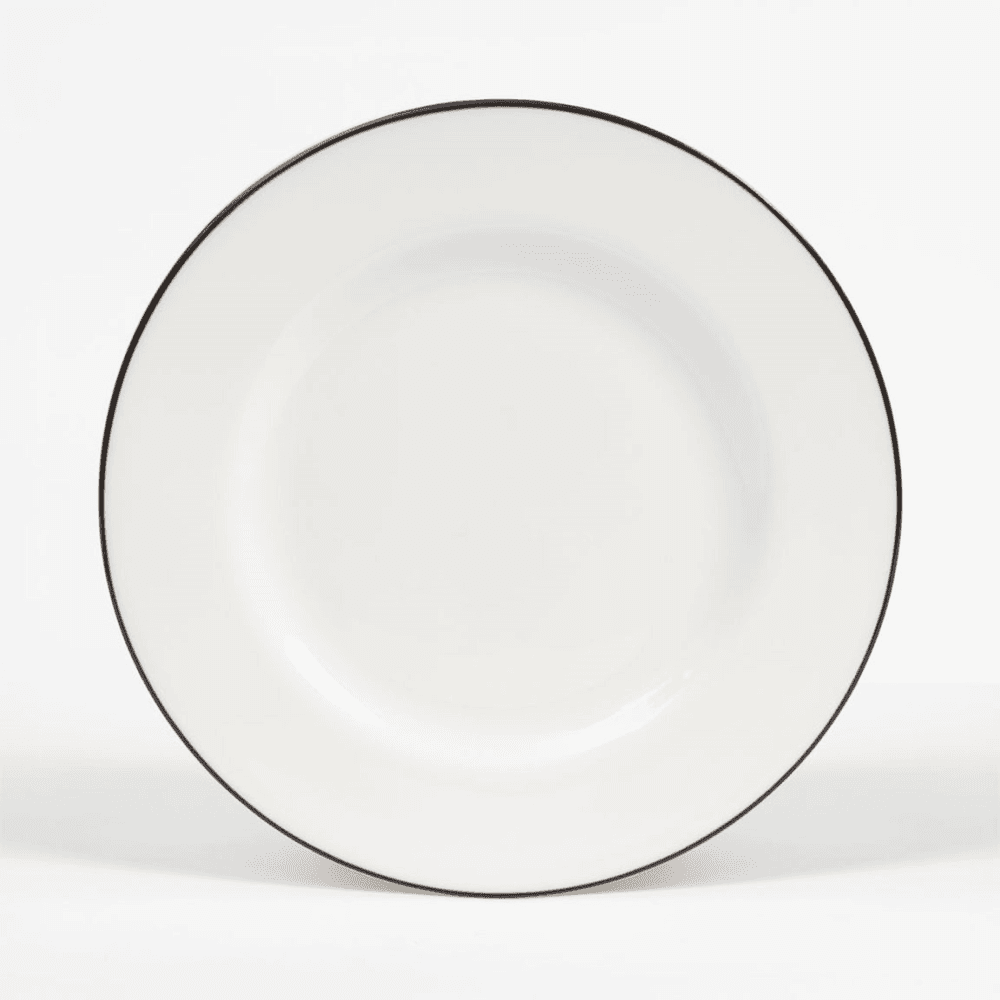Rimmed Side Plate, Black