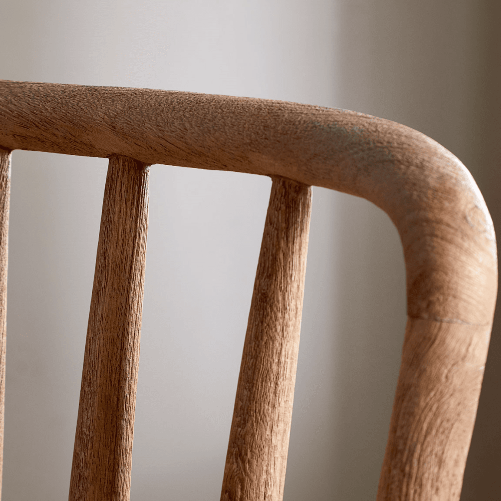 Om Mango Wood Dining Chair, Natural