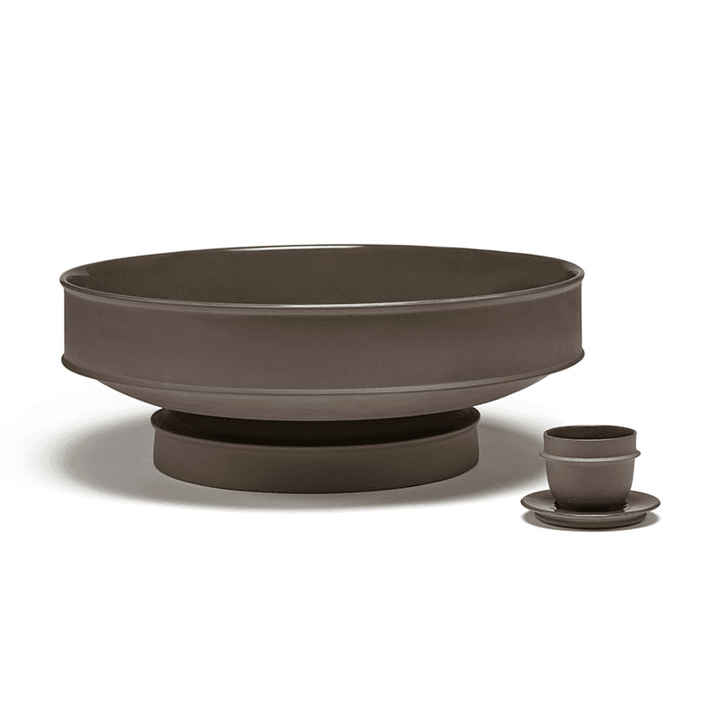Dune Raised Bowl, Slate