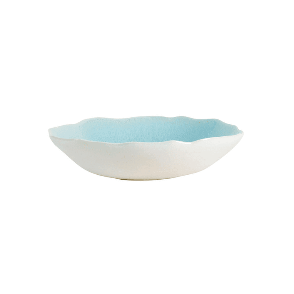 Plume Pair of soup plates, Ocean Blue