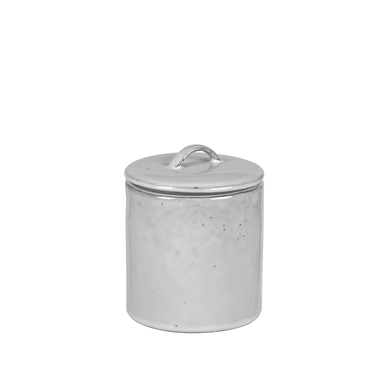 Nordic Sand Jar with Lid, Natural