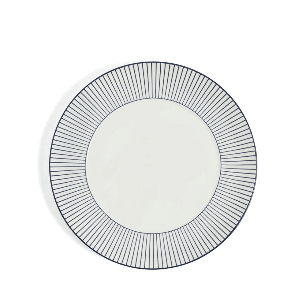 Gio Pinstripe Side Plate, White