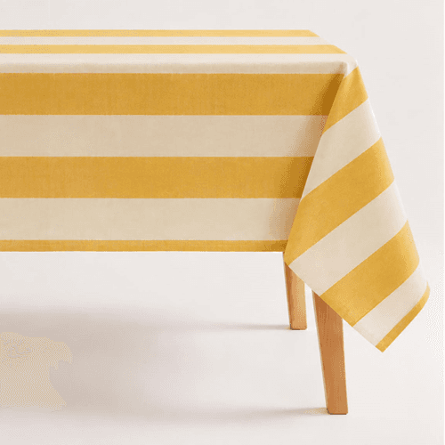 Image showing the Bon appetit Tablecloth, Yellow product.