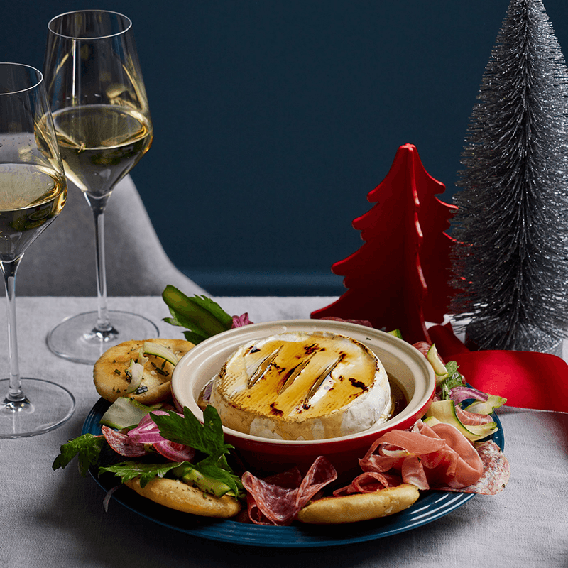 Stoneware Camembert baker, Cerise