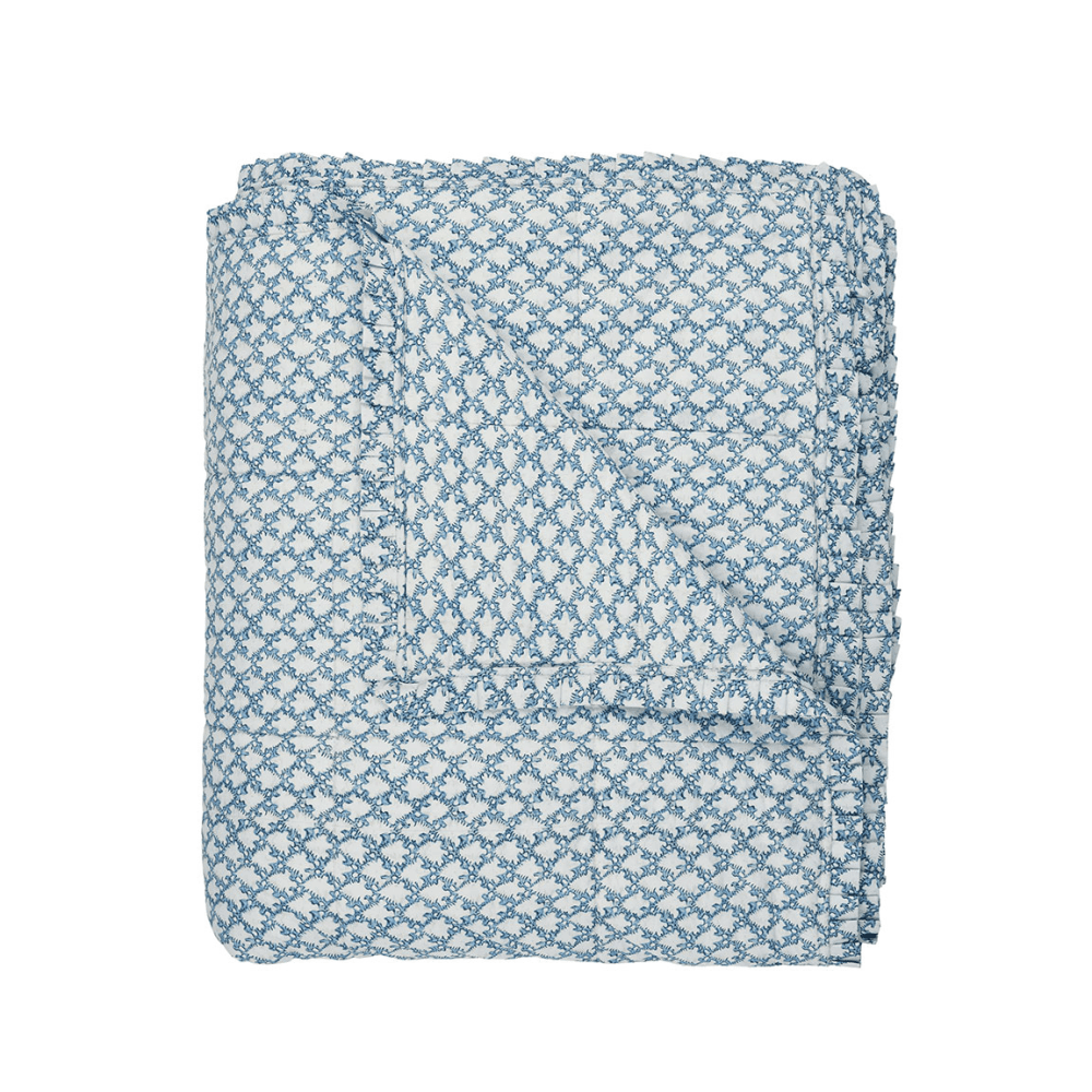 Clara Bedspread, Denim