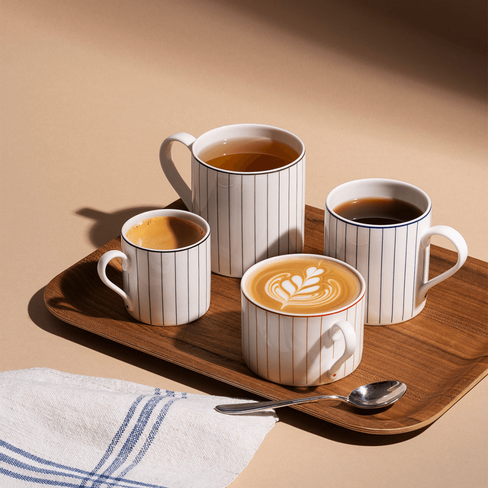 Bone China Pinstripe Mug