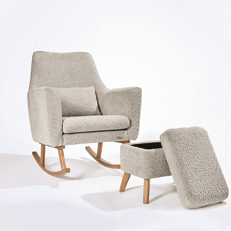 Oscar Luxe Rocking Chair & Footstool