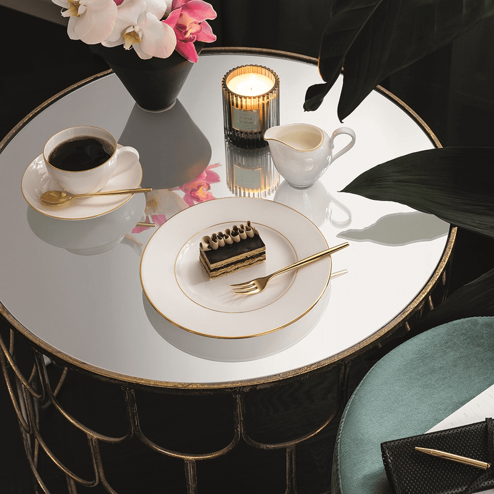 Anmut Gold Bread plate, White/Gold