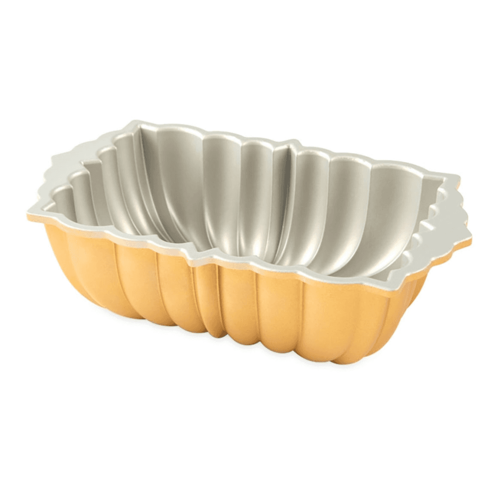 Premier Cast Classic Fluted Loaf Pan, Gold