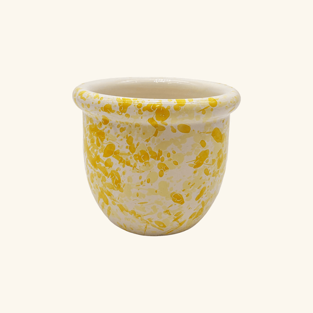 Italian Splatterware Plant Pot
