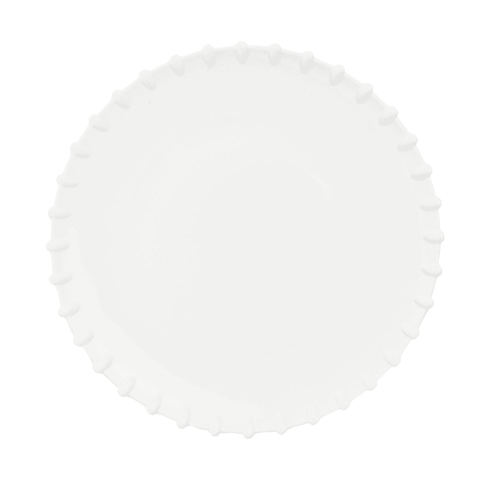 Romeo Dinner Plate, White