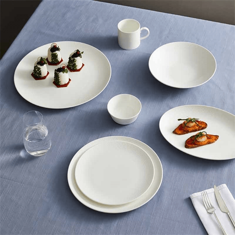 Gio 12 Piece Dinnerware Set, White