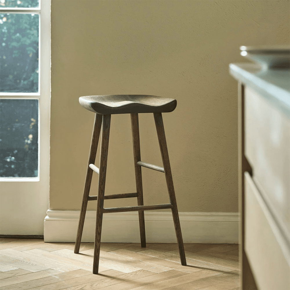Ludlow Bar Stool, Darkened Oak